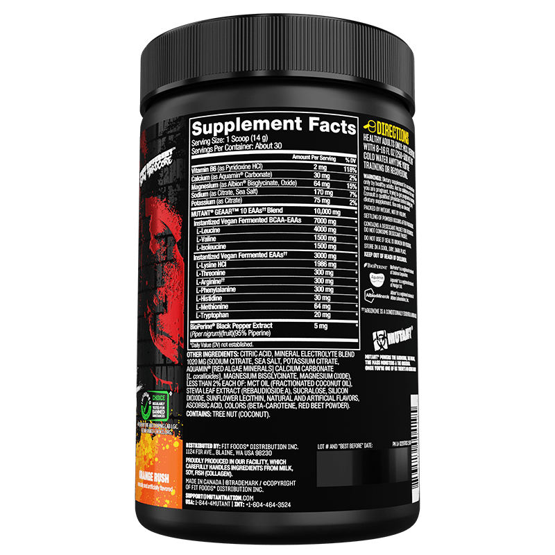 Mutant GEAAR - Fully Loaded Amino Complex - Bodybuilding.com