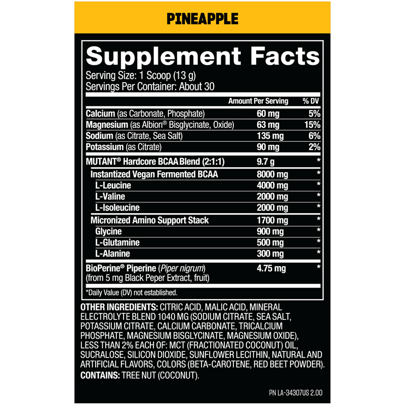 Mutant HARDCORE BCAA - Bodybuilding.com