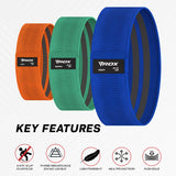 RDX Sports Heavy - Duty Fabric Resistance Training Bands for Fitness - Bodybuilding.com