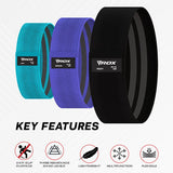 RDX Sports Heavy - Duty Fabric Resistance Training Bands for Fitness - Bodybuilding.com