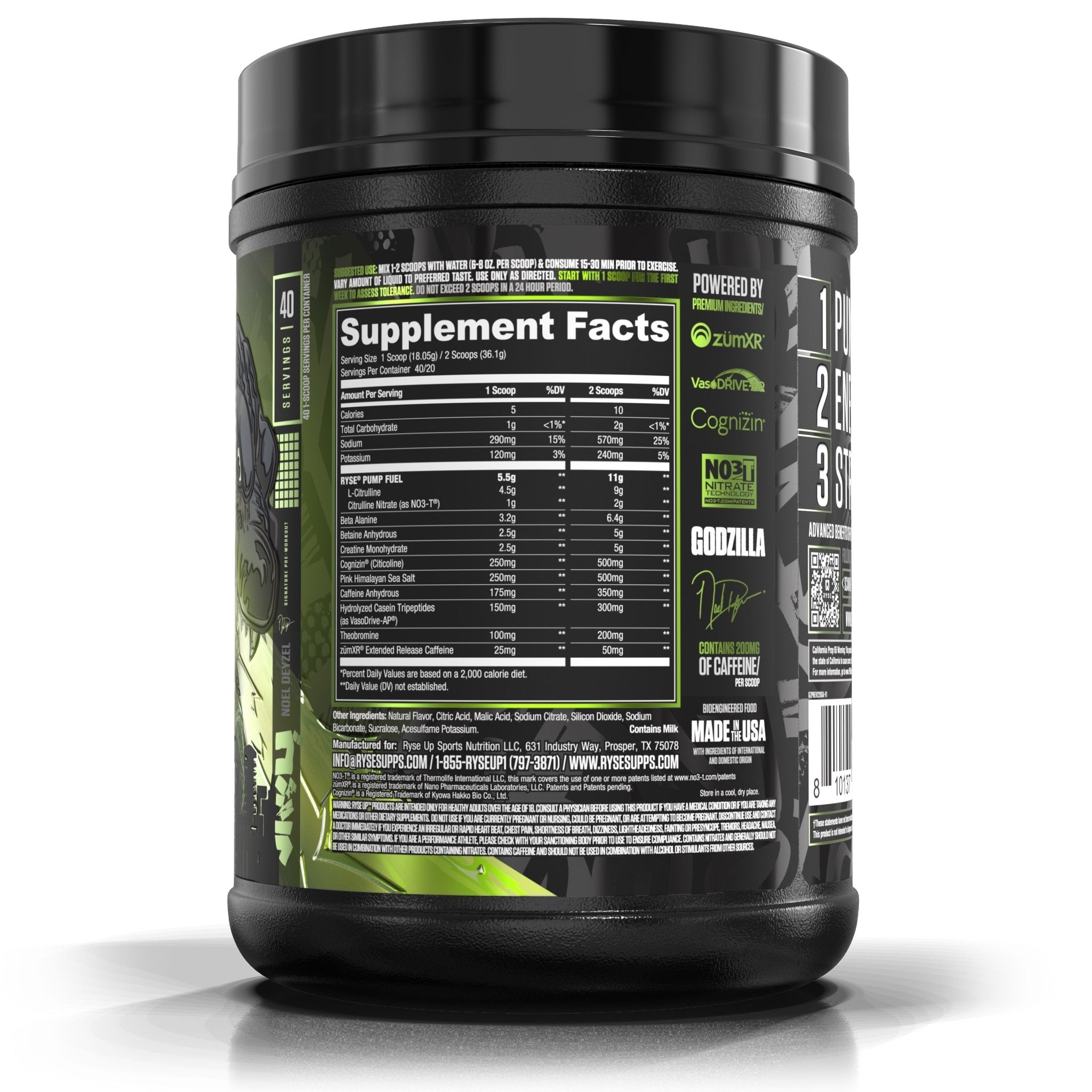 RYSE GODZILLAยฎ PRE - WORKOUT V2 - Bodybuilding.com