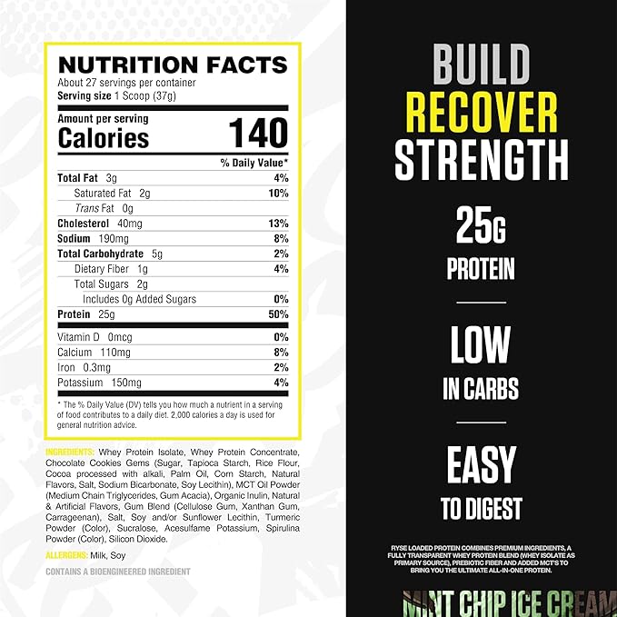 Ryse Loaded Protein, 27 Servings - Bodybuilding.com