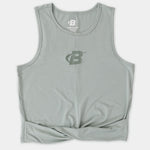 Women's Crop Front - Tie Tank - Bodybuilding.com