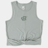 Women's Crop Front - Tie Tank - Bodybuilding.com