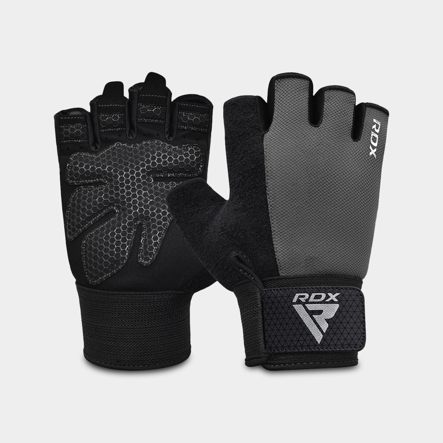 RDX Sports W1H Gym Workout Gloves, XL, Gray A1