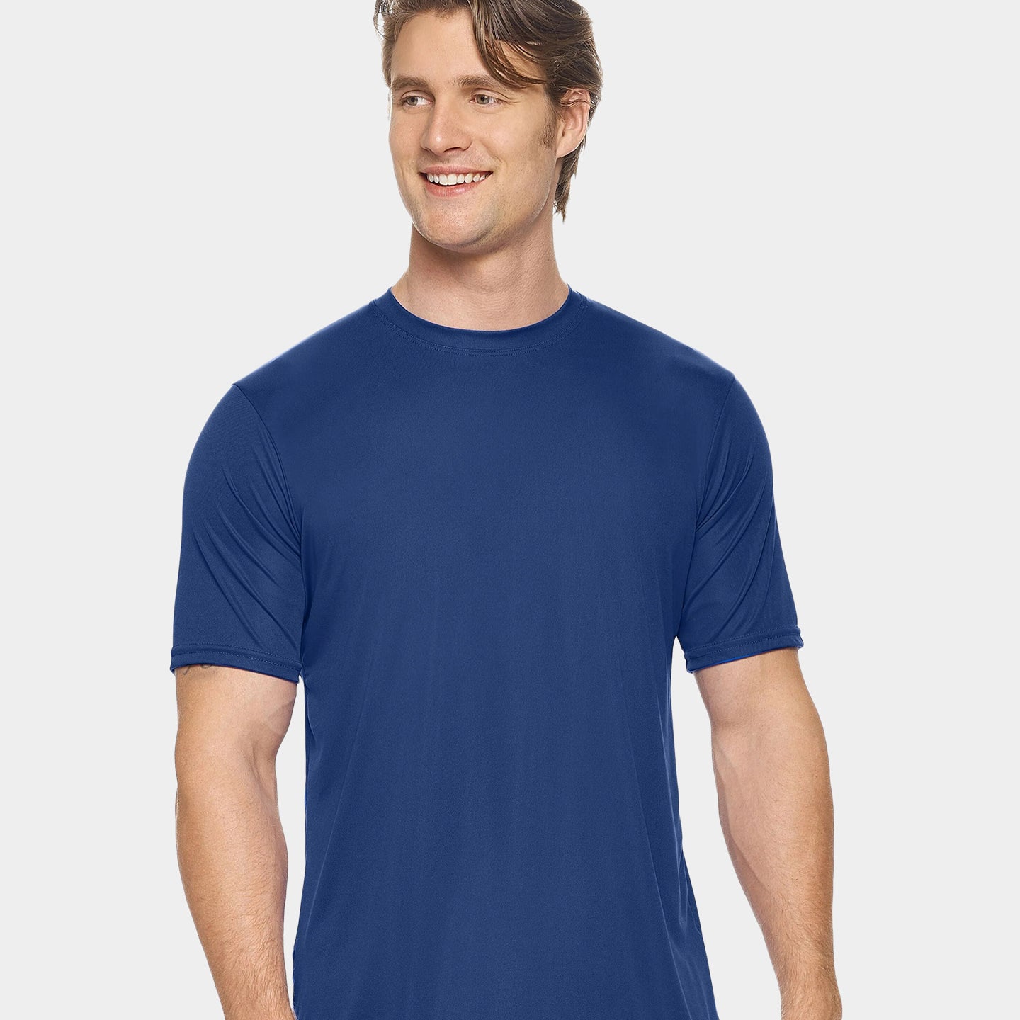 Expert Brand DriMax Men's Performance Crewneck T-Shirt, XXS, Navy A1