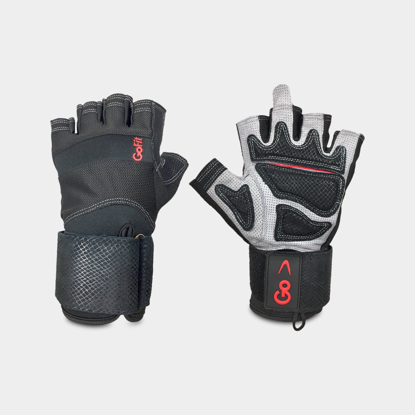 GoFit Men's Extreme AG Training Glove w/ Wrist Wrap A1