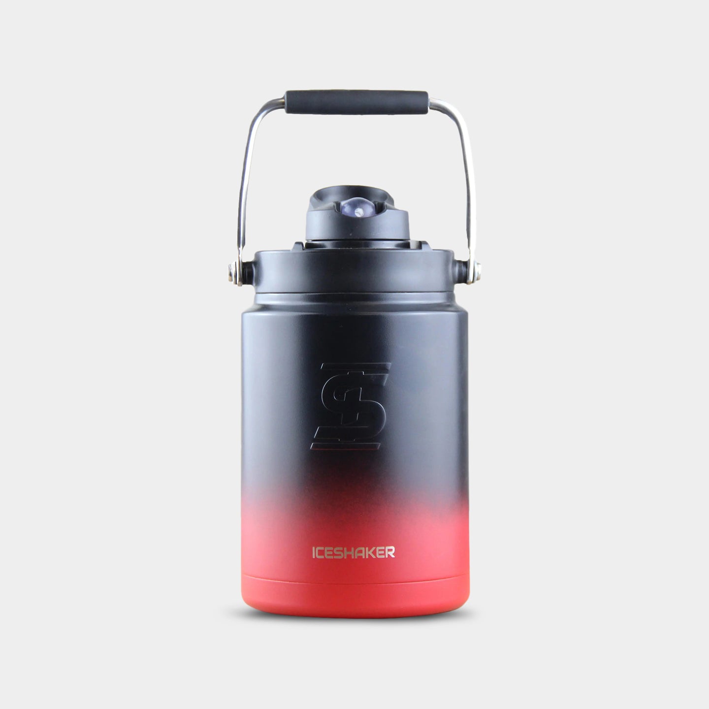 Ice Shaker Half Gallon Jug 64oz. Red Black Ombre A1