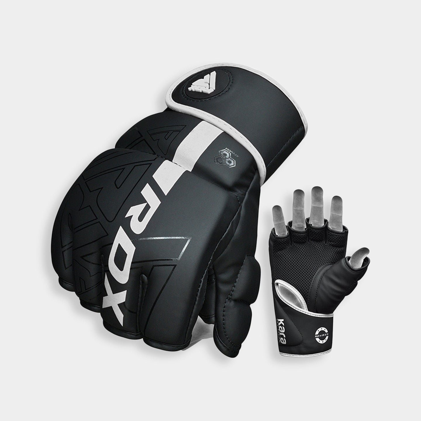 RDX Sports Grappling Gloves F6, XL, White A1