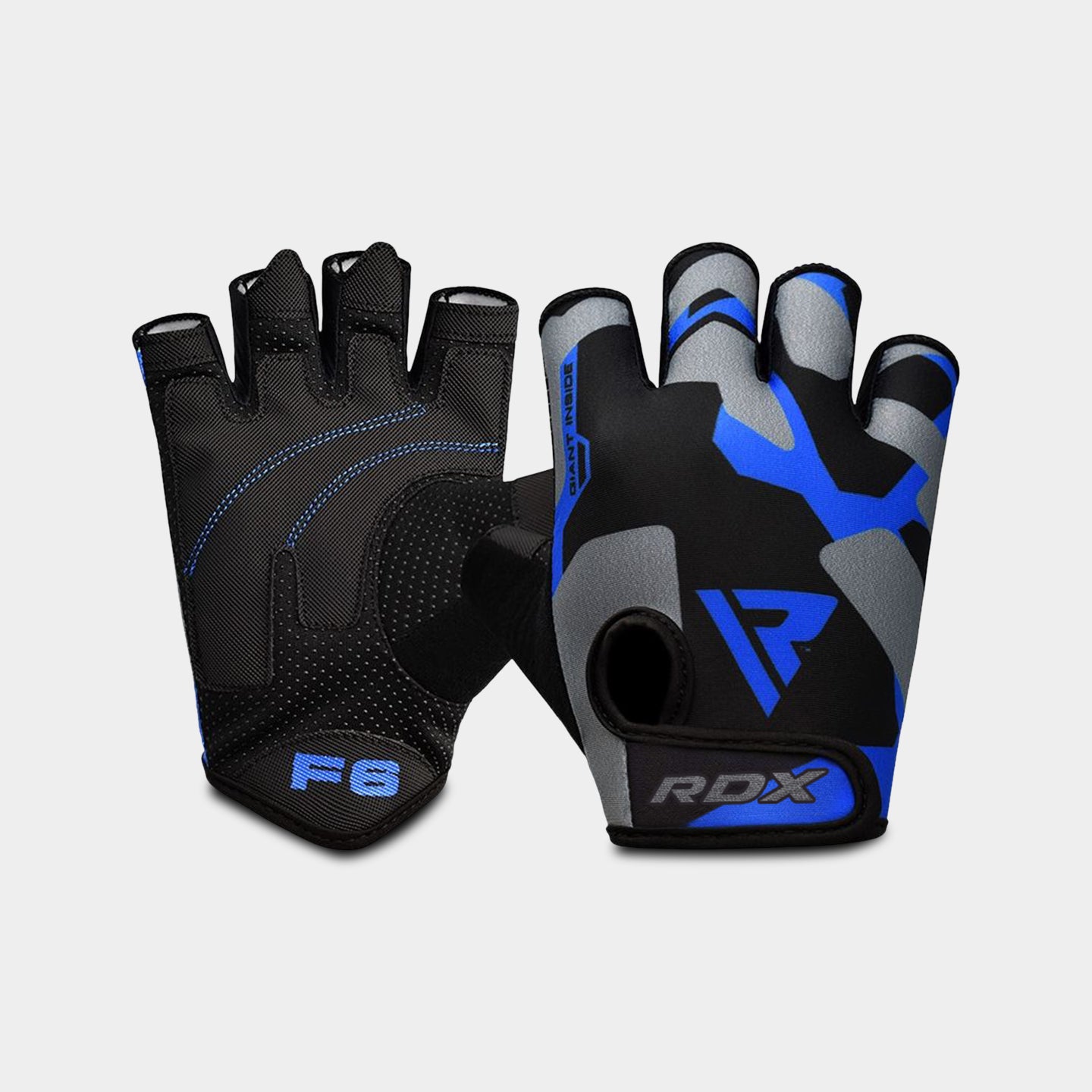 RDX Sports F6 Fitness Gym Gloves, XL, Blue A1