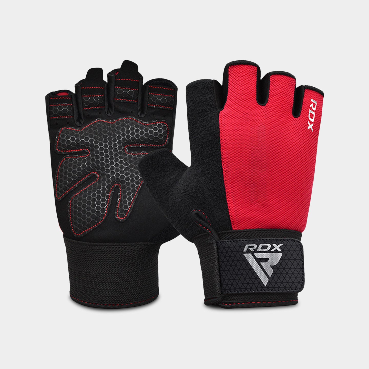 RDX Sports W1H Gym Workout Gloves, M, Red A1