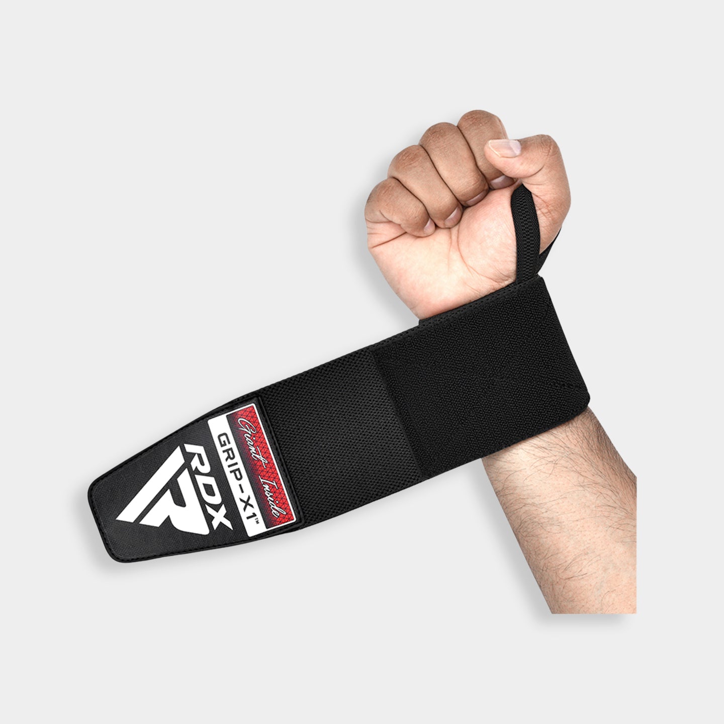 RDX Sports W3 Powerlifting Wrist Support Wraps With Thumb Loops A1