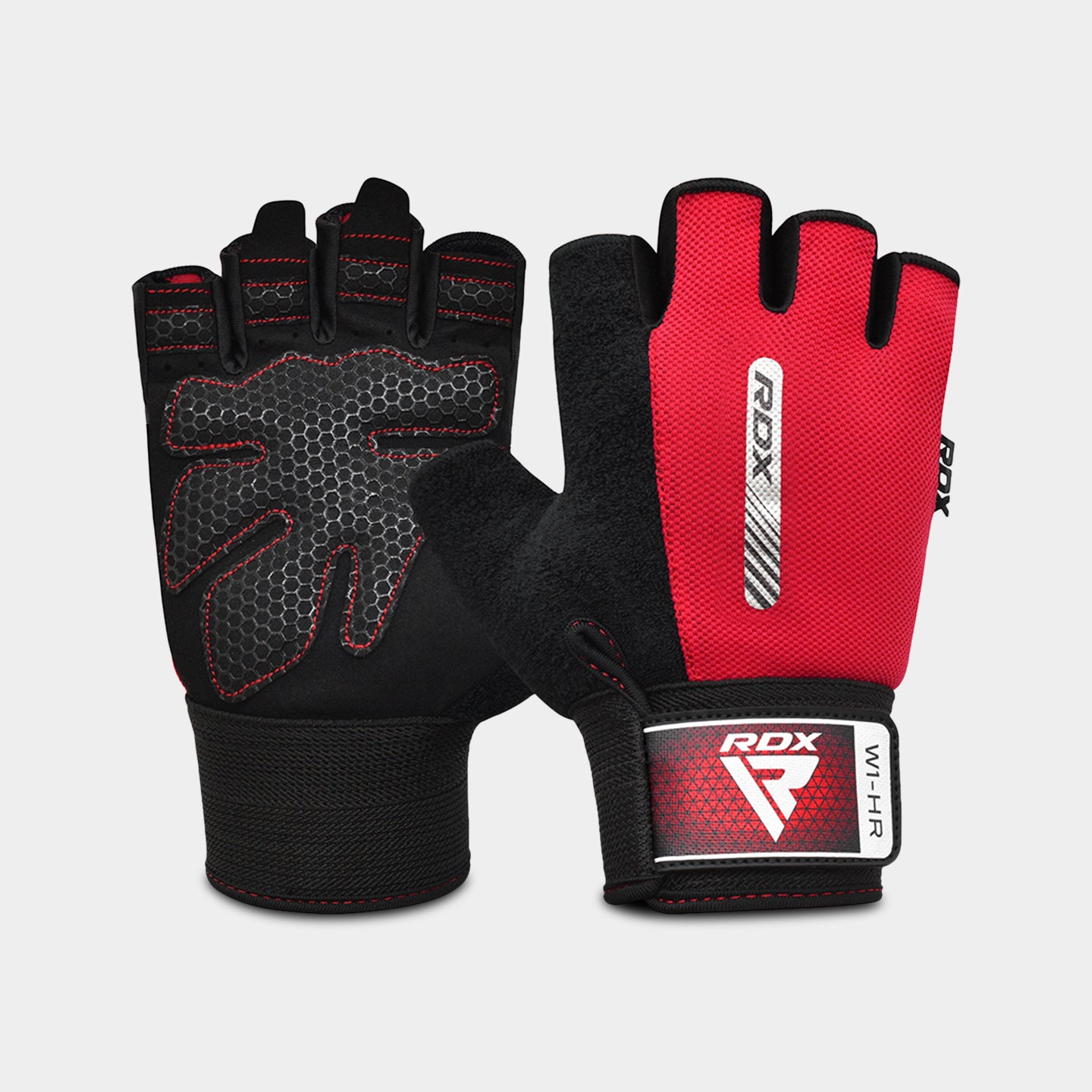 RDX Sports W1 Gym Workout Gloves, XL, Red A1