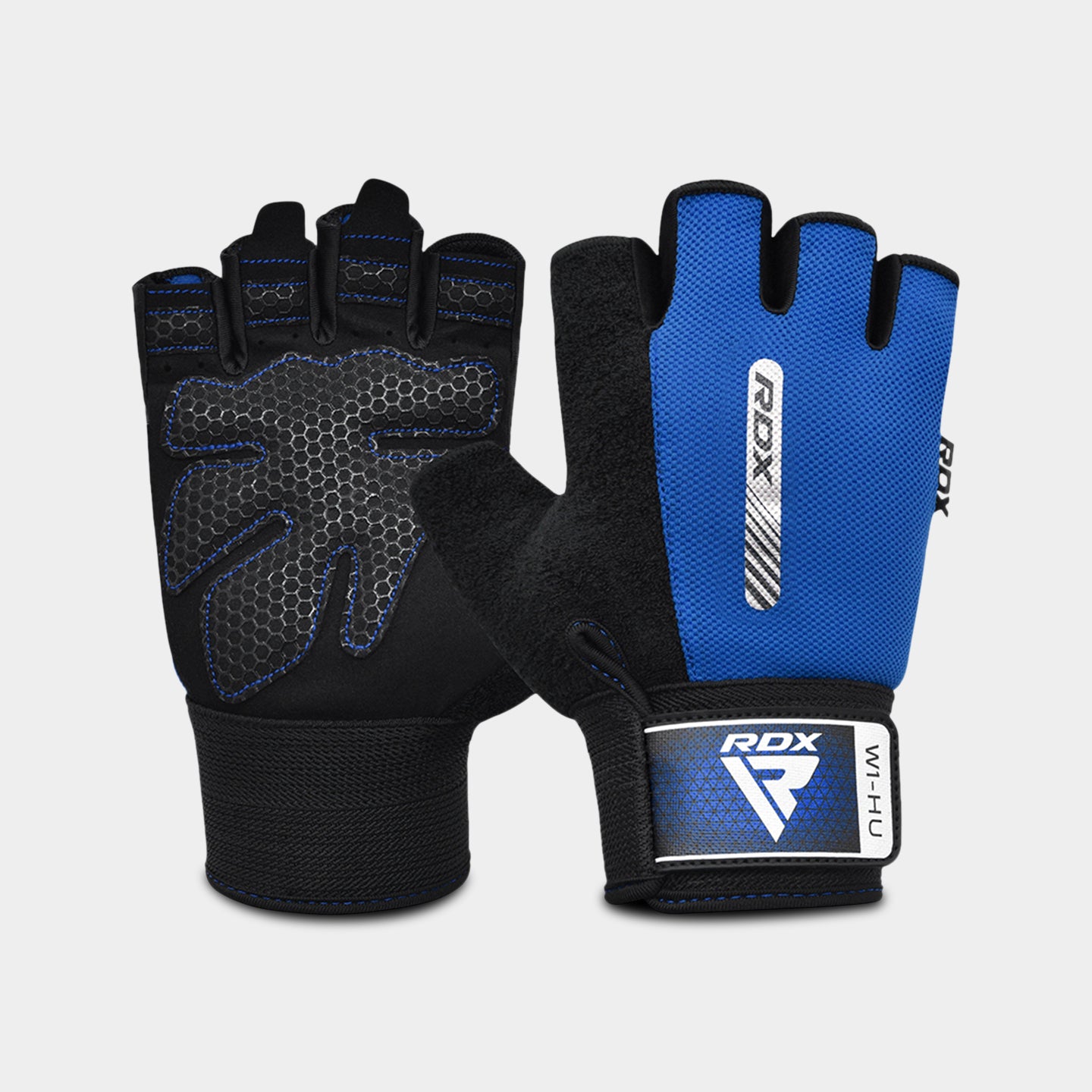 RDX Sports W1 Gym Workout Gloves, XL, Blue A1