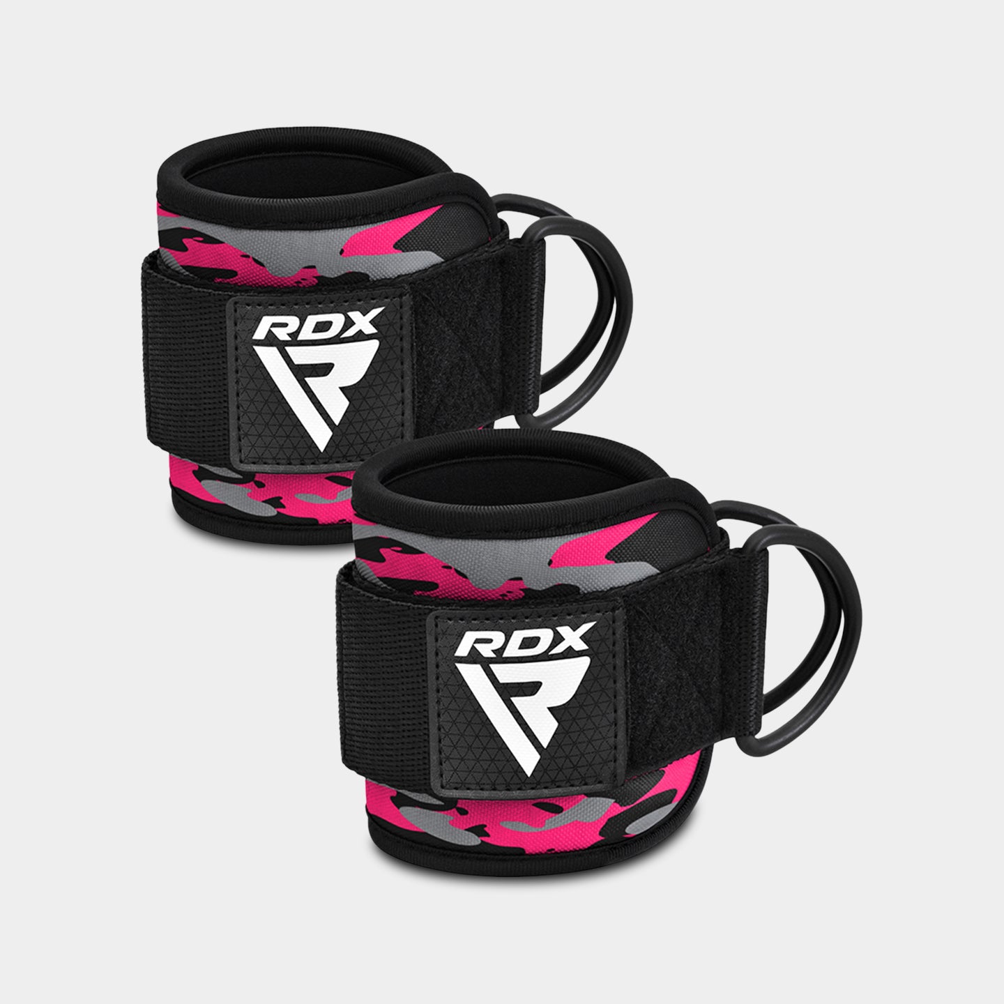 RDX Sports A4 Ankle Straps For Gym Cable Machine, Standard Size, Pink A1