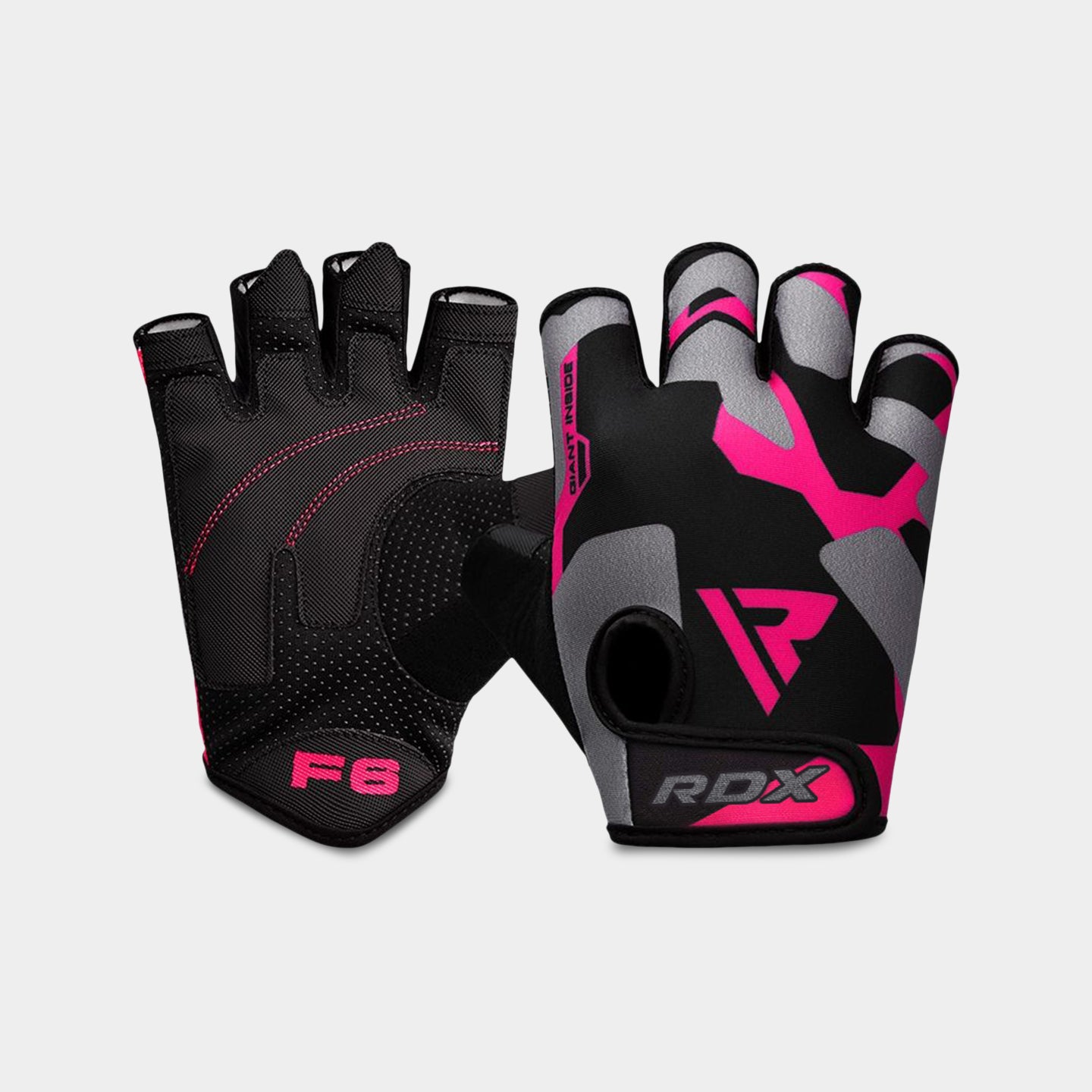 RDX Sports F6 Fitness Gym Gloves, S, Pink A1