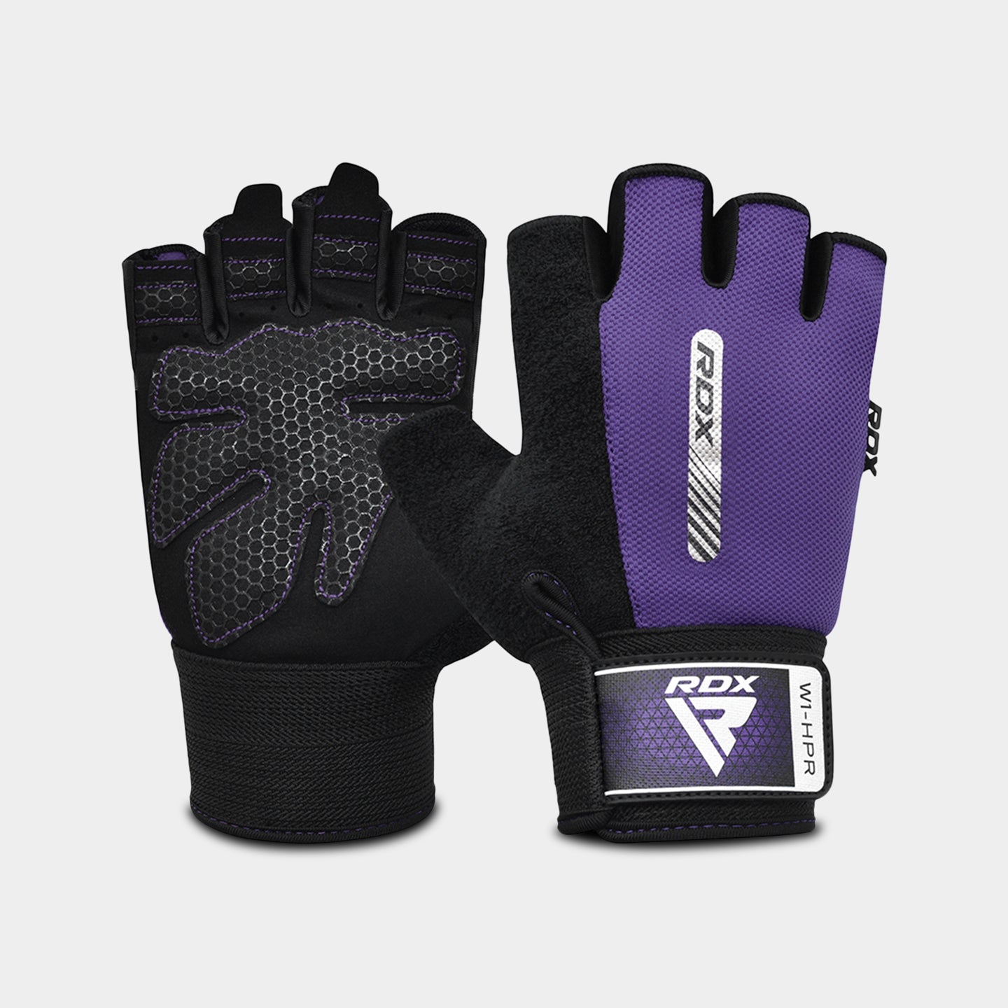 RDX Sports W1 Gym Workout Gloves, S, Purple A1