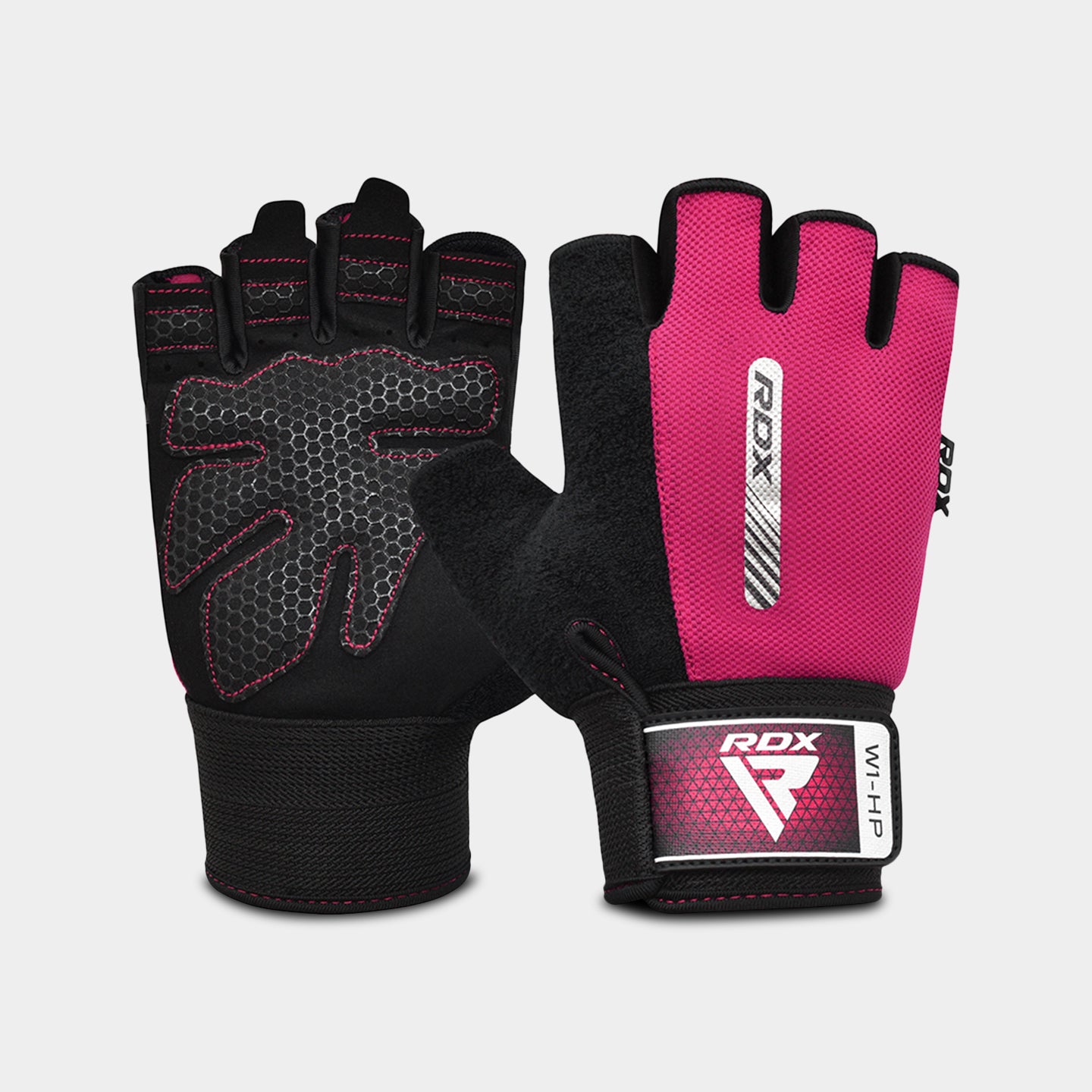 RDX Sports W1 Gym Workout Gloves, L, Pink A1
