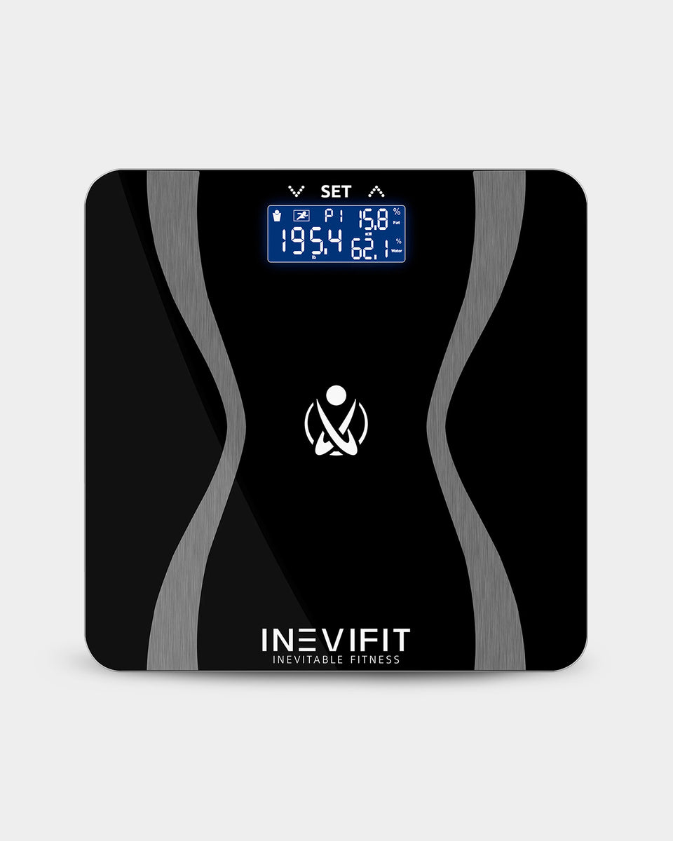 INEVIFIT Smart Body Fat Scale with Bluetooth and Free Tracking INEVIFIT APP  - White 