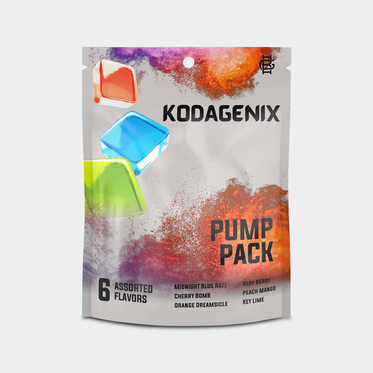 Kodagenix Pump PreWorkout Gummies Stim-Free, Assorted Candy Flavors, 6 Individually Wrapped Gummies A1