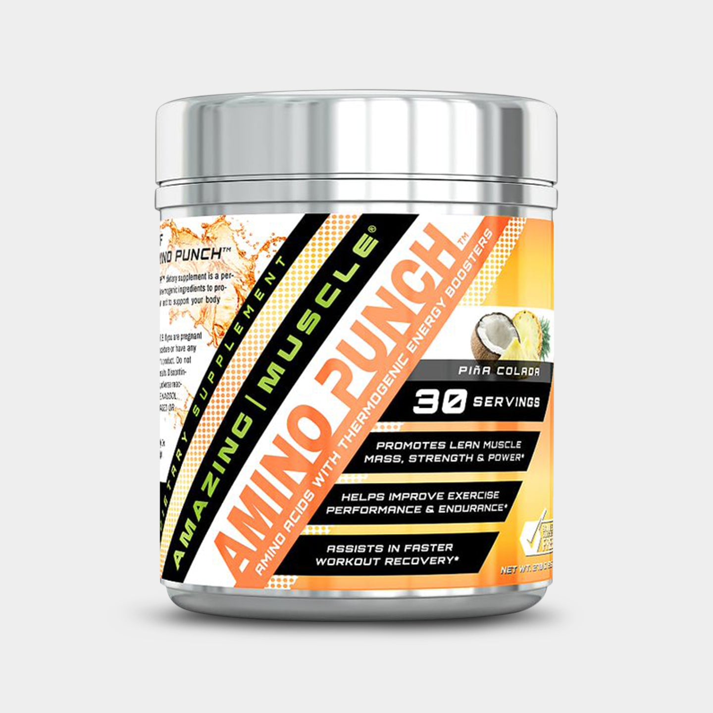 Amazing Muscle Amino Punch with Sucralose, Pina Colada, 30 Servings A1