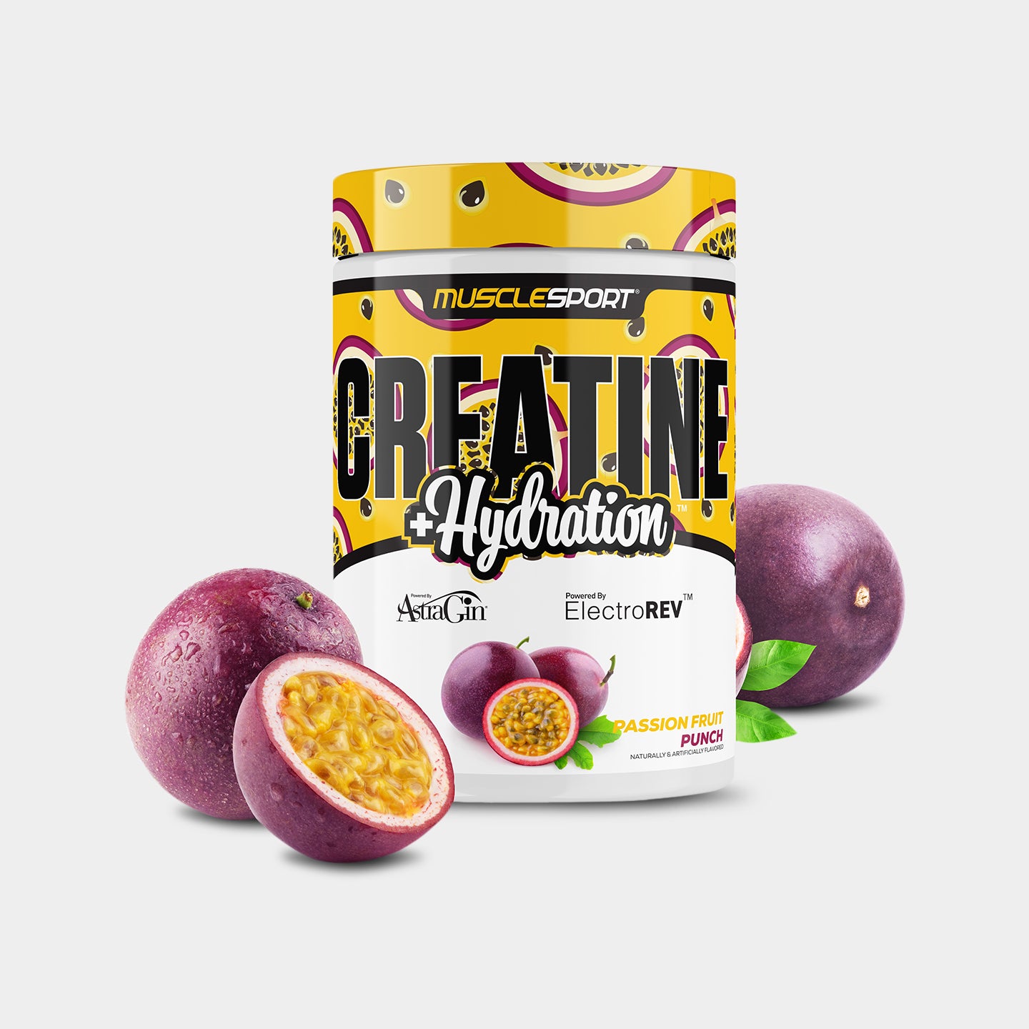 Musclesport Creatine + Hydration, Passion Fruit, 30 Servings A1