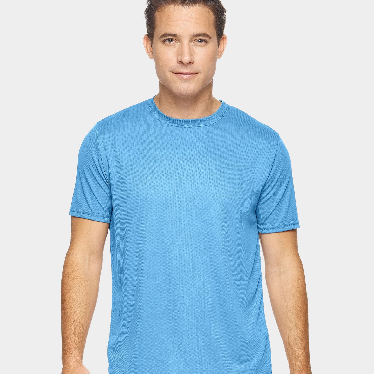 Expert Brand Oxymesh Men's Crewneck Performance T-Shirt, 3XL, Carolina Blue A1