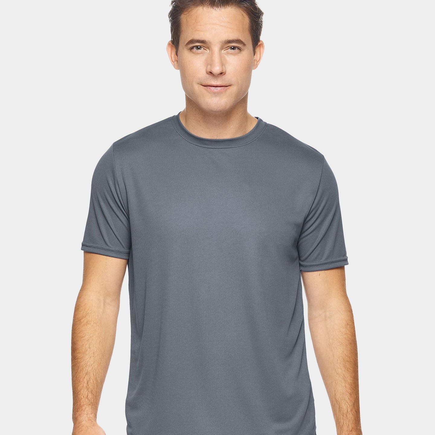 Expert Brand Oxymesh Men's Crewneck Performance T-Shirt, 3XL, Graphite A1