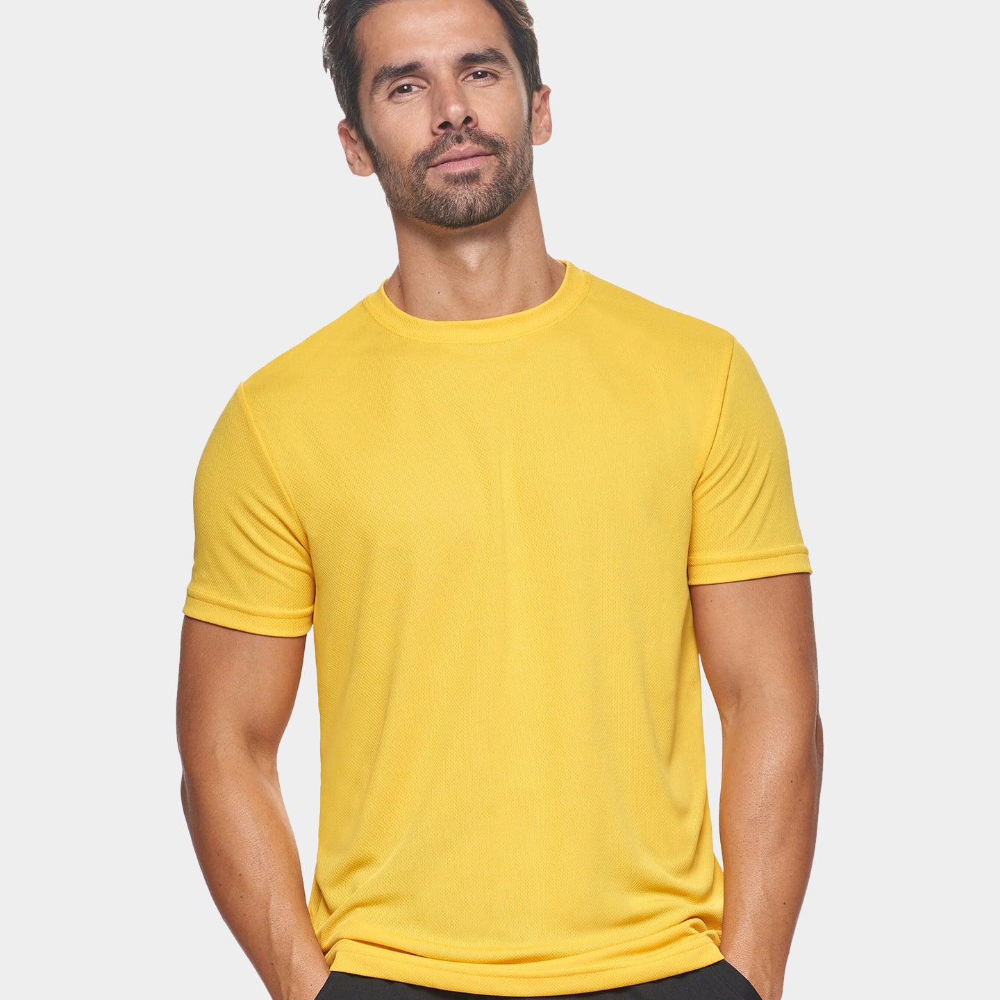 Expert Brand Oxymesh Men's Crewneck Performance T-Shirt, 3XL, Gold A1