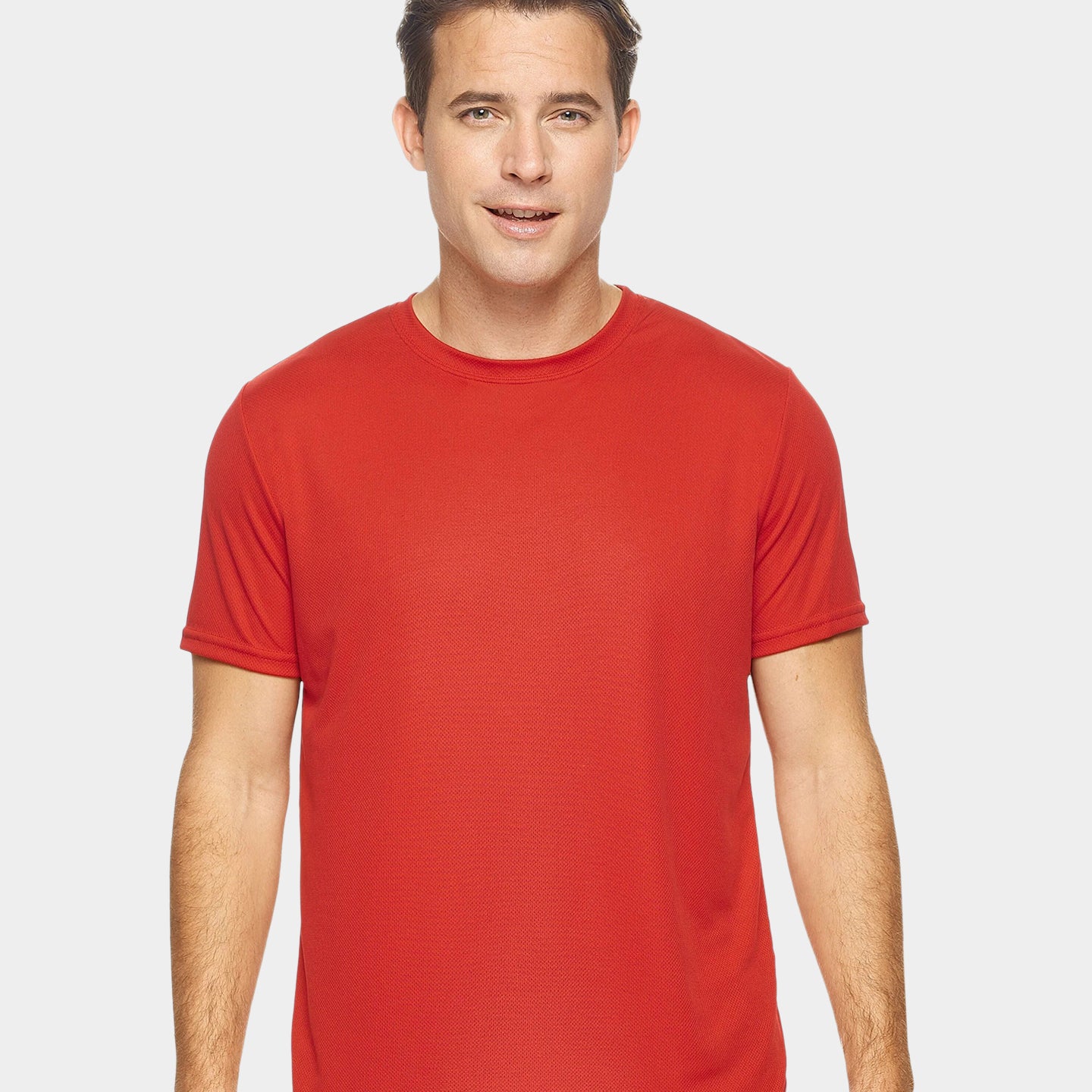Expert Brand Oxymesh Men's Crewneck Performance T-Shirt, 4XL, Red A1