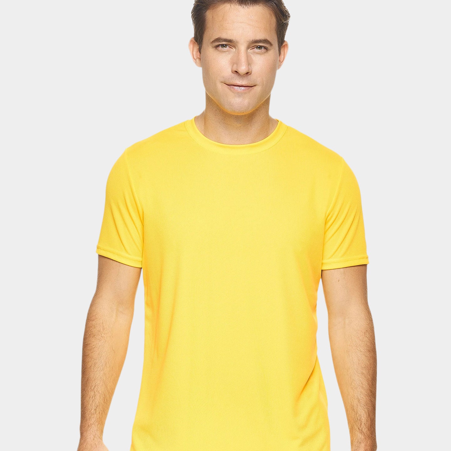 Expert Brand Oxymesh Men's Crewneck Performance T-Shirt, 3XL, Bright Yellow A1