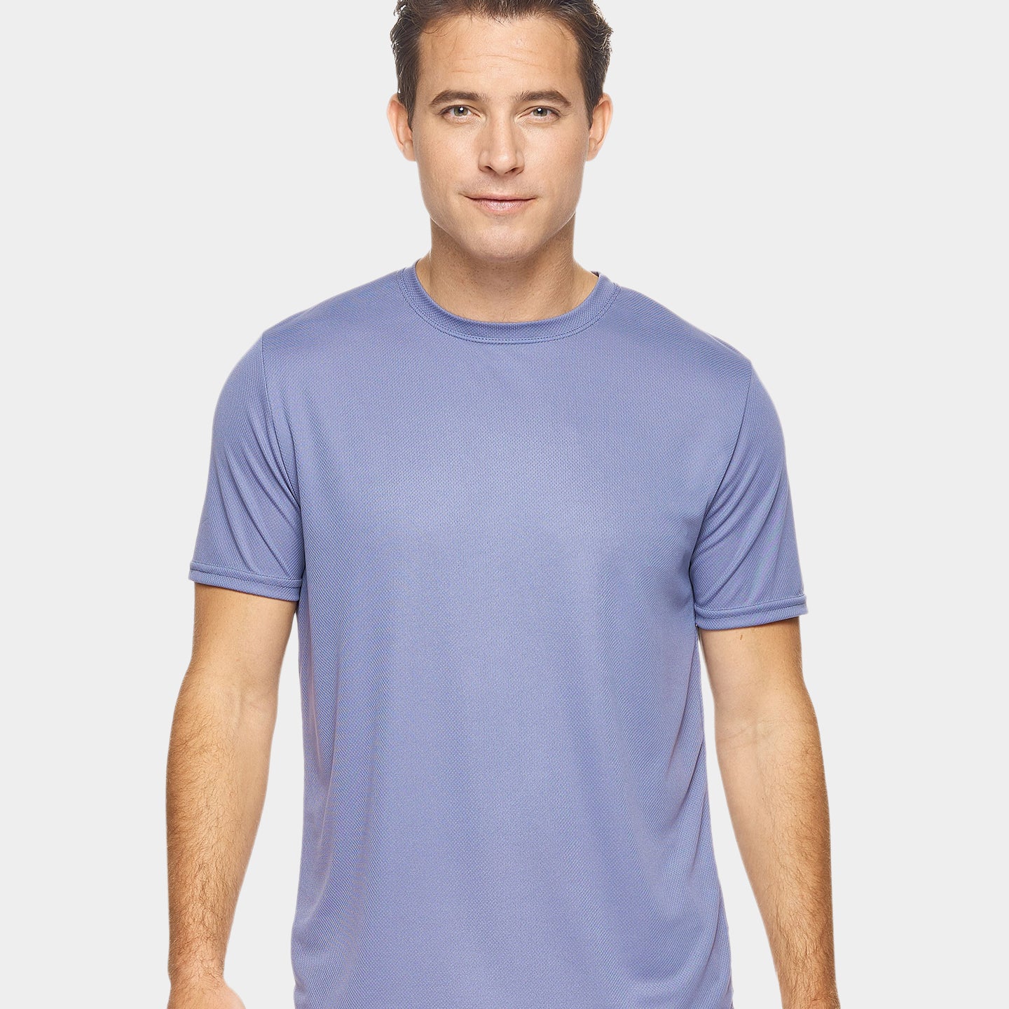Expert Brand Oxymesh Men's Crewneck Performance T-Shirt, 4XL, Steel A1