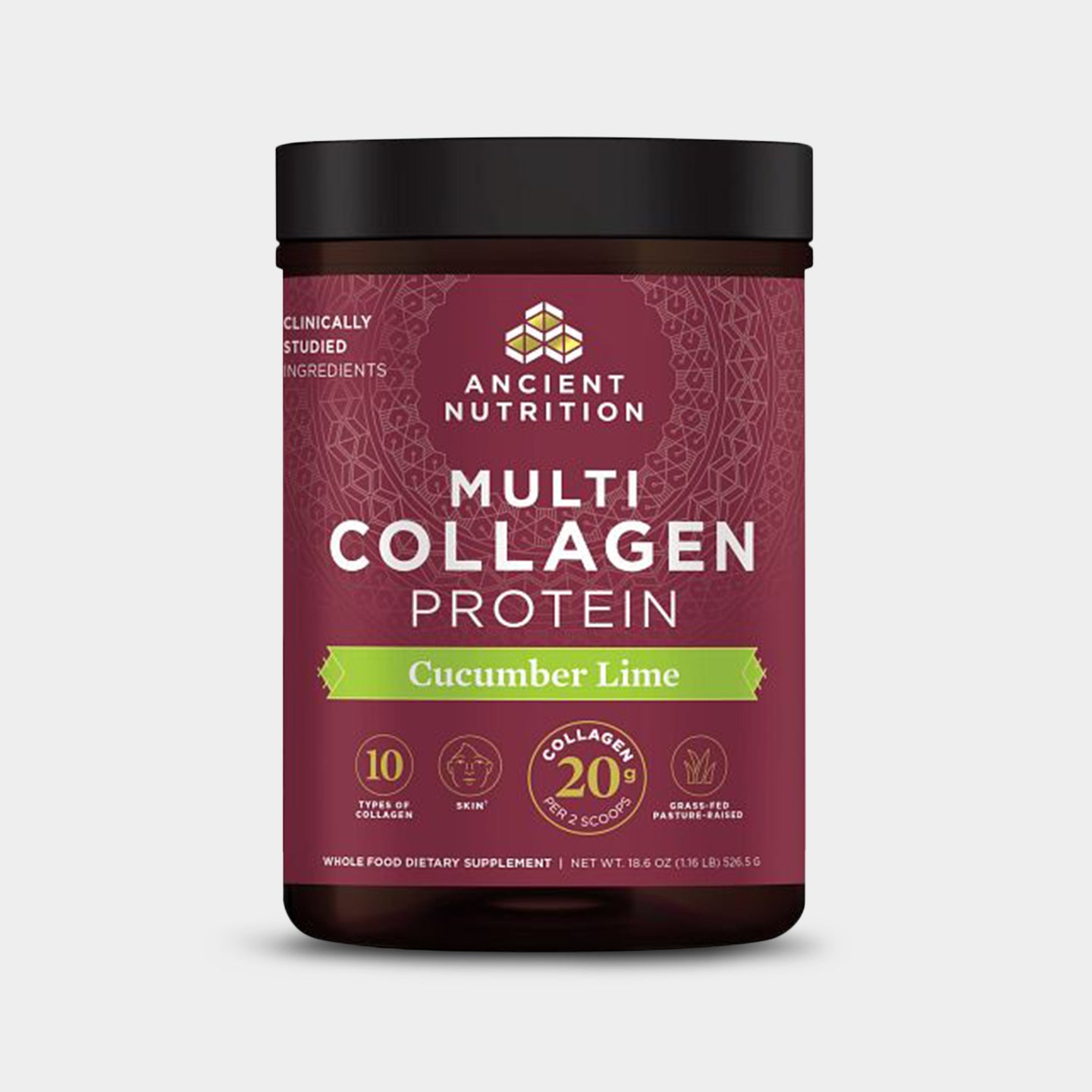 Ancient Nutrition Multi Collagen Protein - 20g, Cucumber Lime, 45 Servings A1