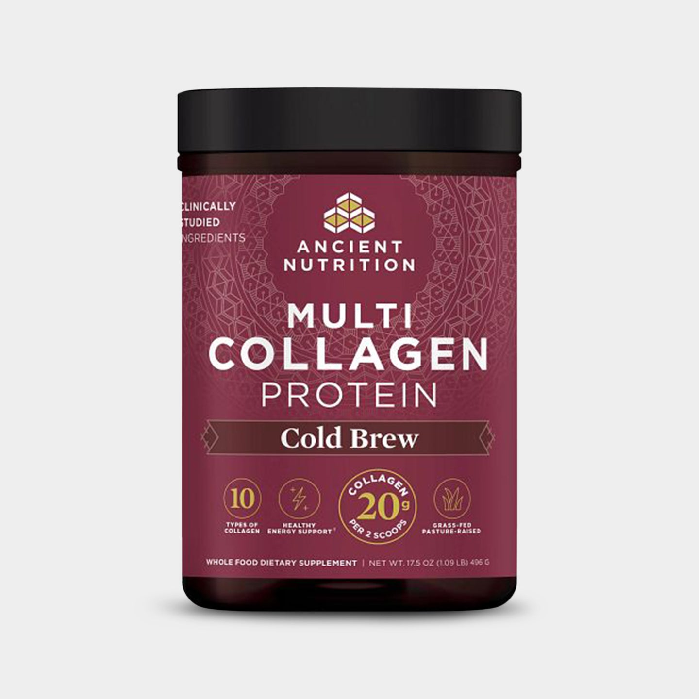 Ancient Nutrition Multi Collagen Protein - 20g, Cold Brew, 40 Servings A1