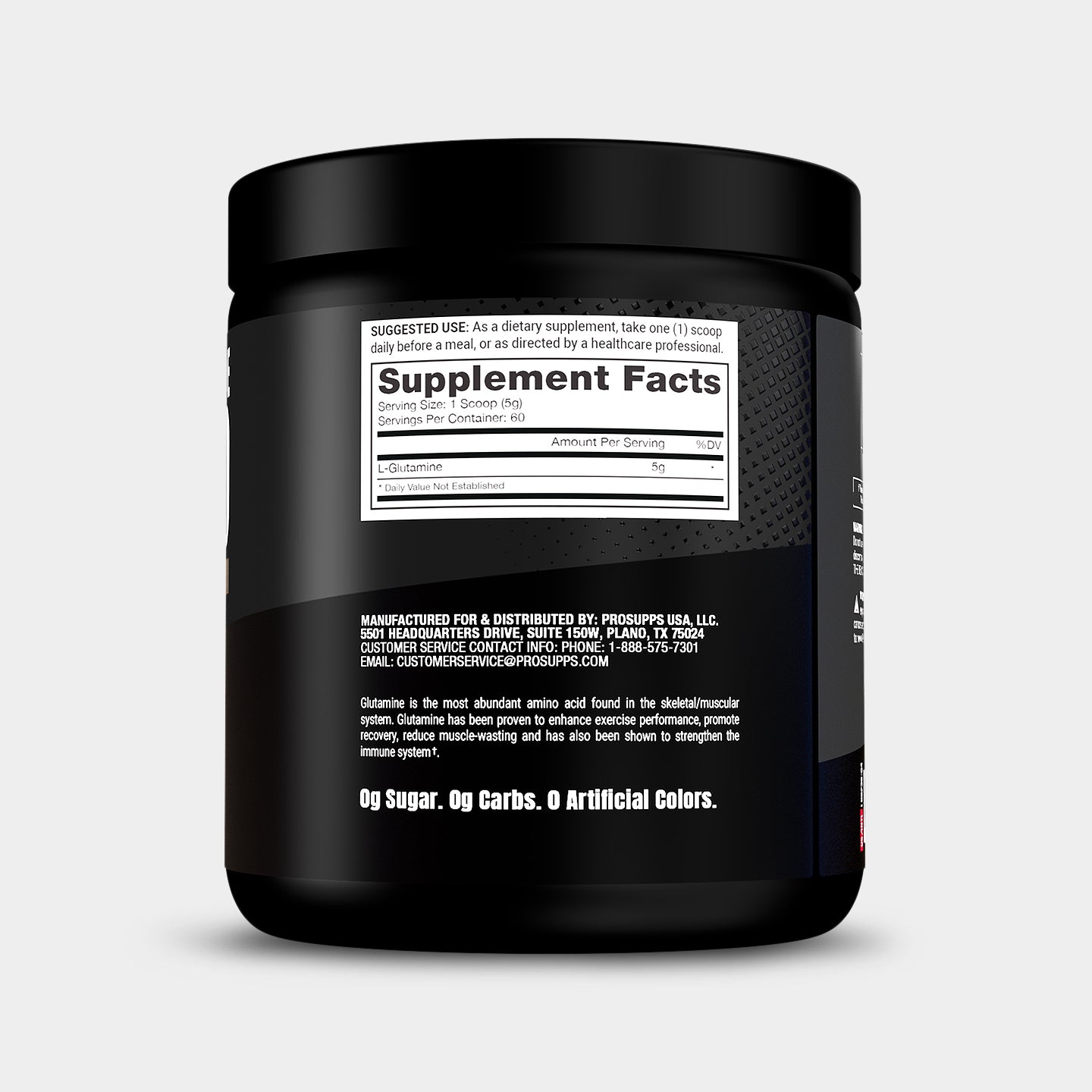 Pro Supps Glutamine, Unflavored, 60 Servings A2