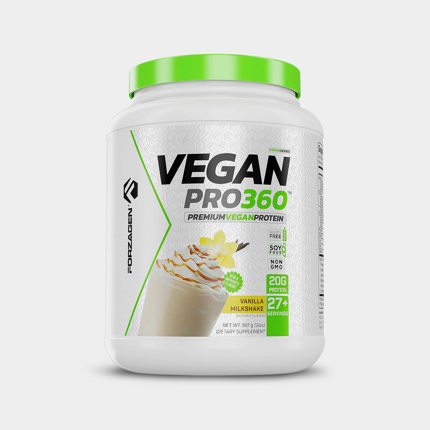 Forzagen Vegan PRO360 Plant Based Protein, Vanilla Milkshake, 2 Lbs A1