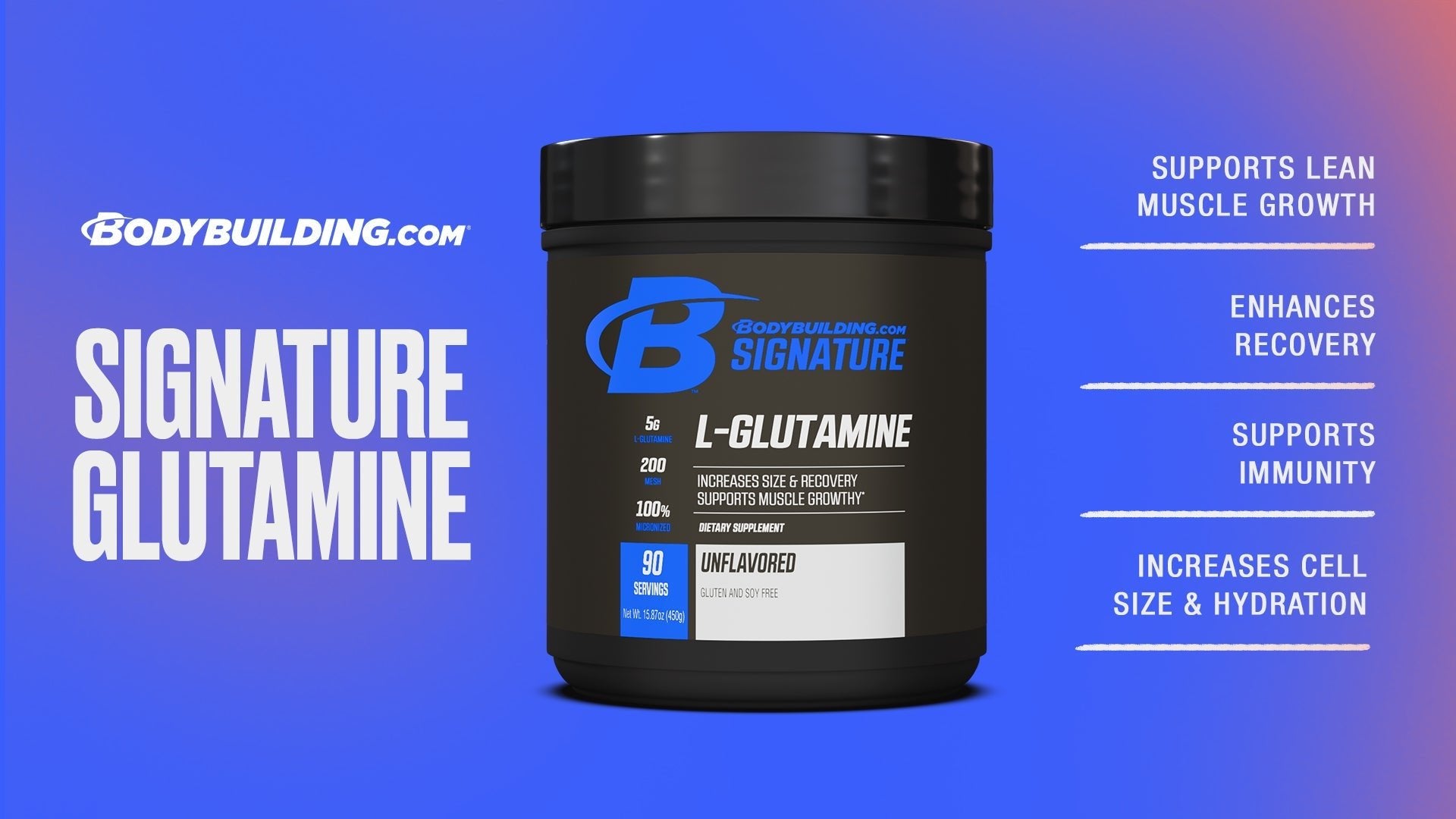 Enhance Muscle Growth and Repair With Signature Glutamine - Bodybuilding.com