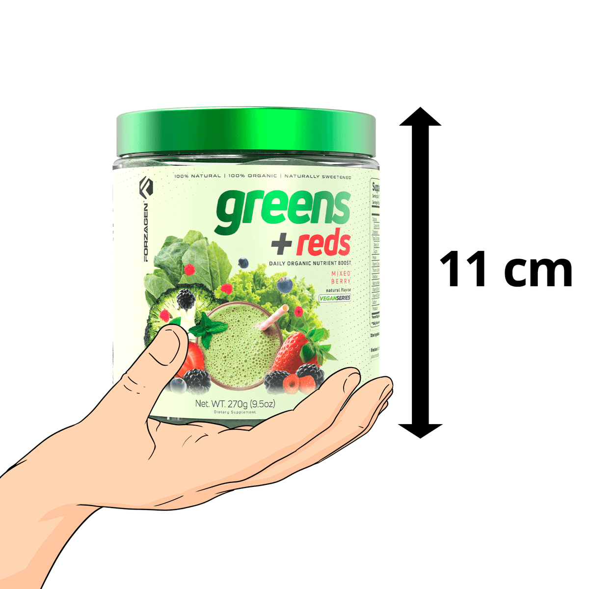 Forzagen Vegan Greens + Reds Superfood