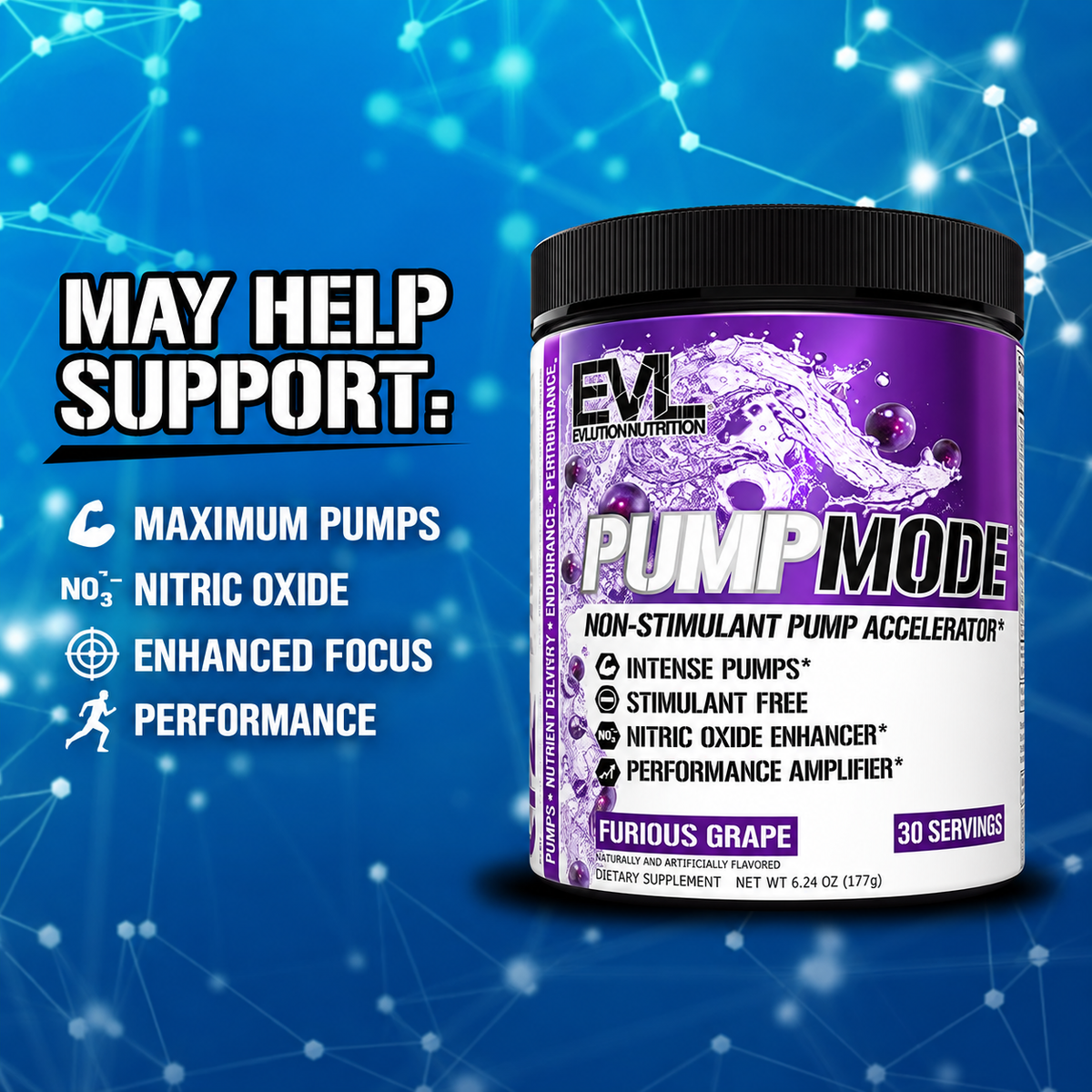 EVLUTION NUTRITION PumpMode Nitric Oxide Powder