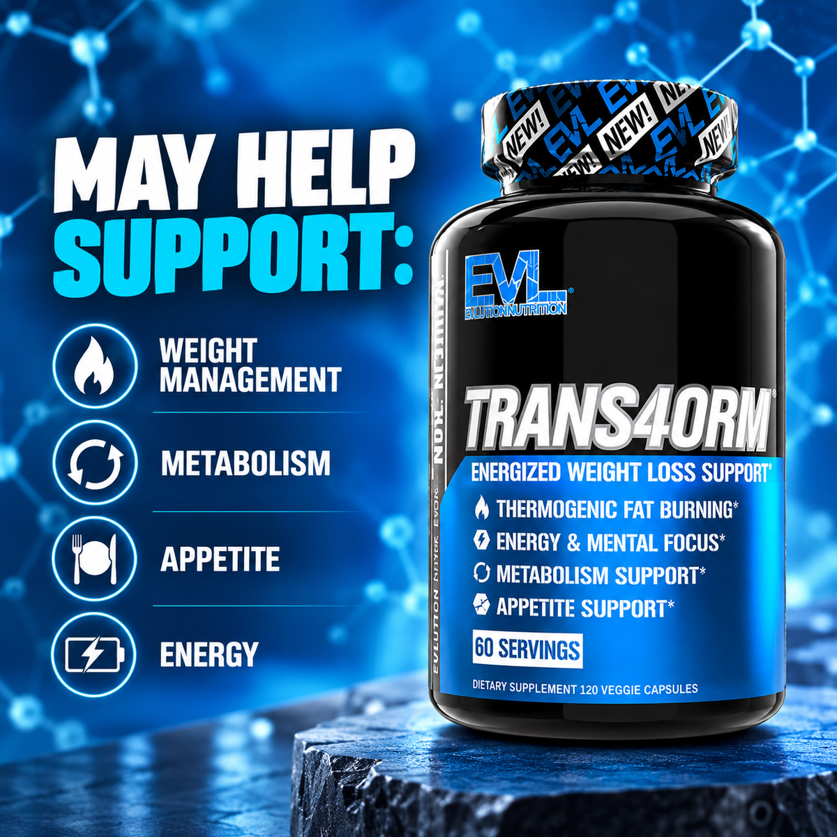 EVLUTION NUTRITION TRANS4ORM Fat Burner