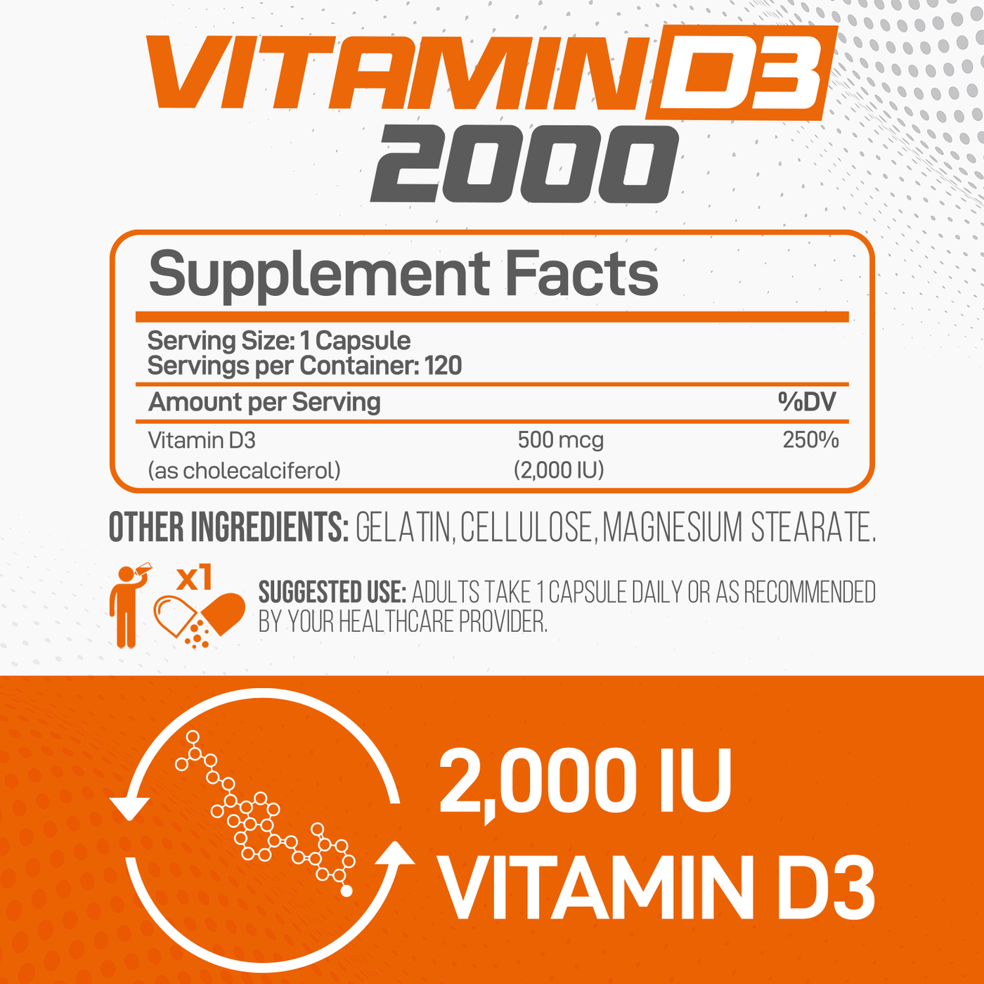 Forzagen Vitamin D3 2000