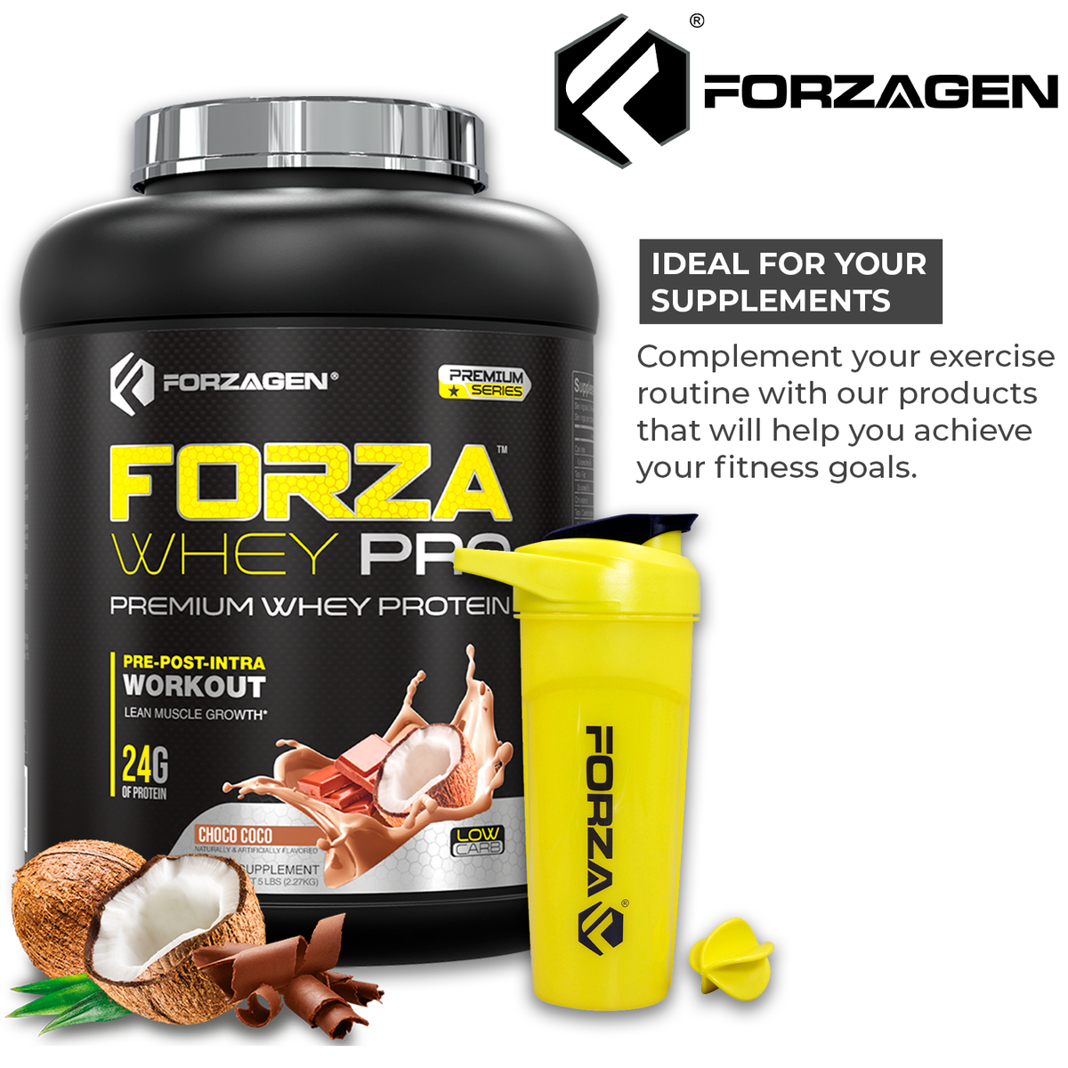 Forzagen Classic 20oz Protein Mixer