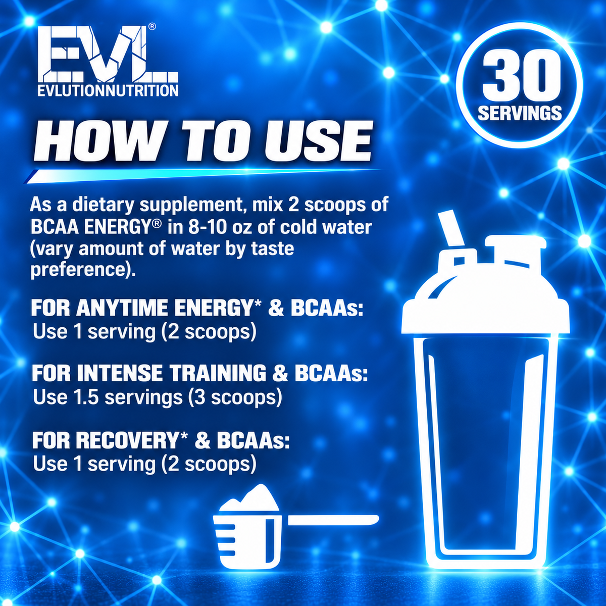 EVLUTION NUTRITION BCAA ENERGY AMINO ACIDS