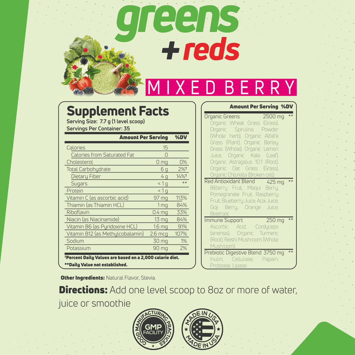 Forzagen Vegan Greens + Reds Superfood
