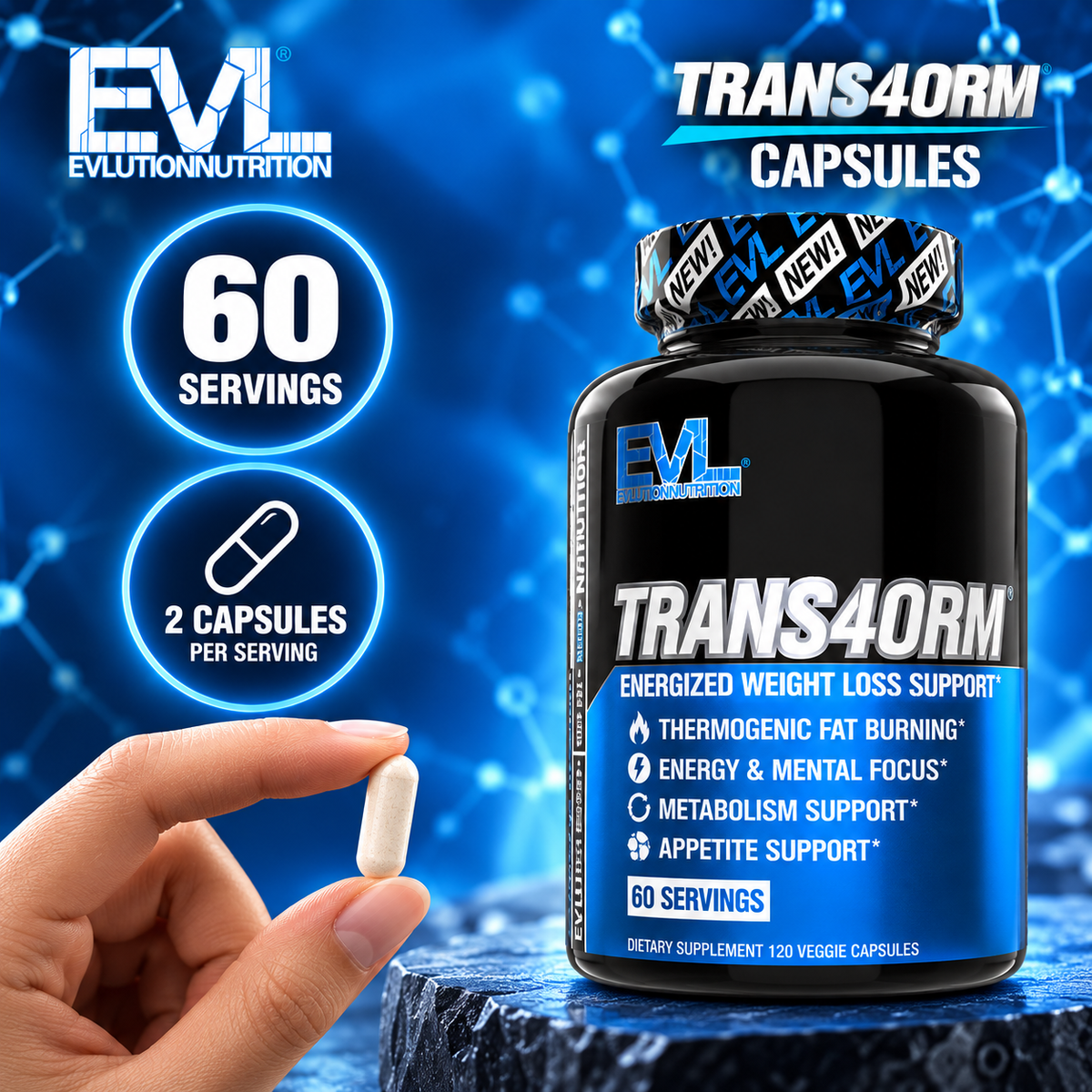 EVLUTION NUTRITION TRANS4ORM Fat Burner
