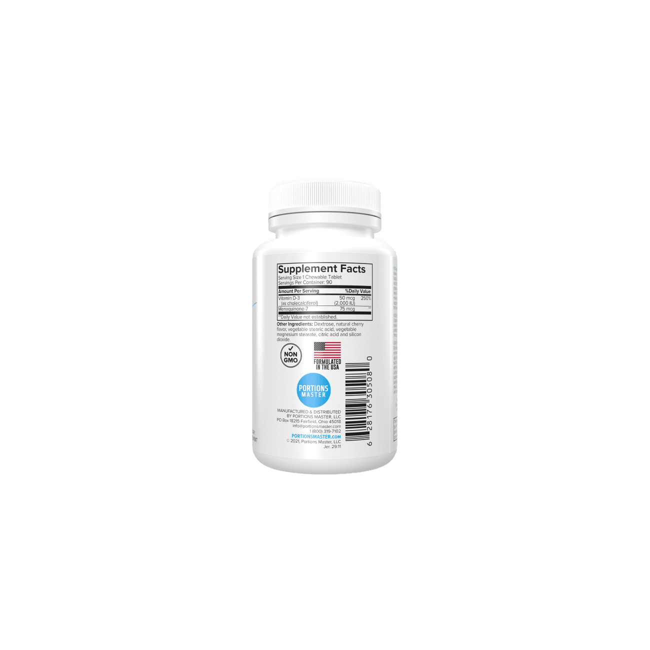 Portions Master Vitamin D3 & K2