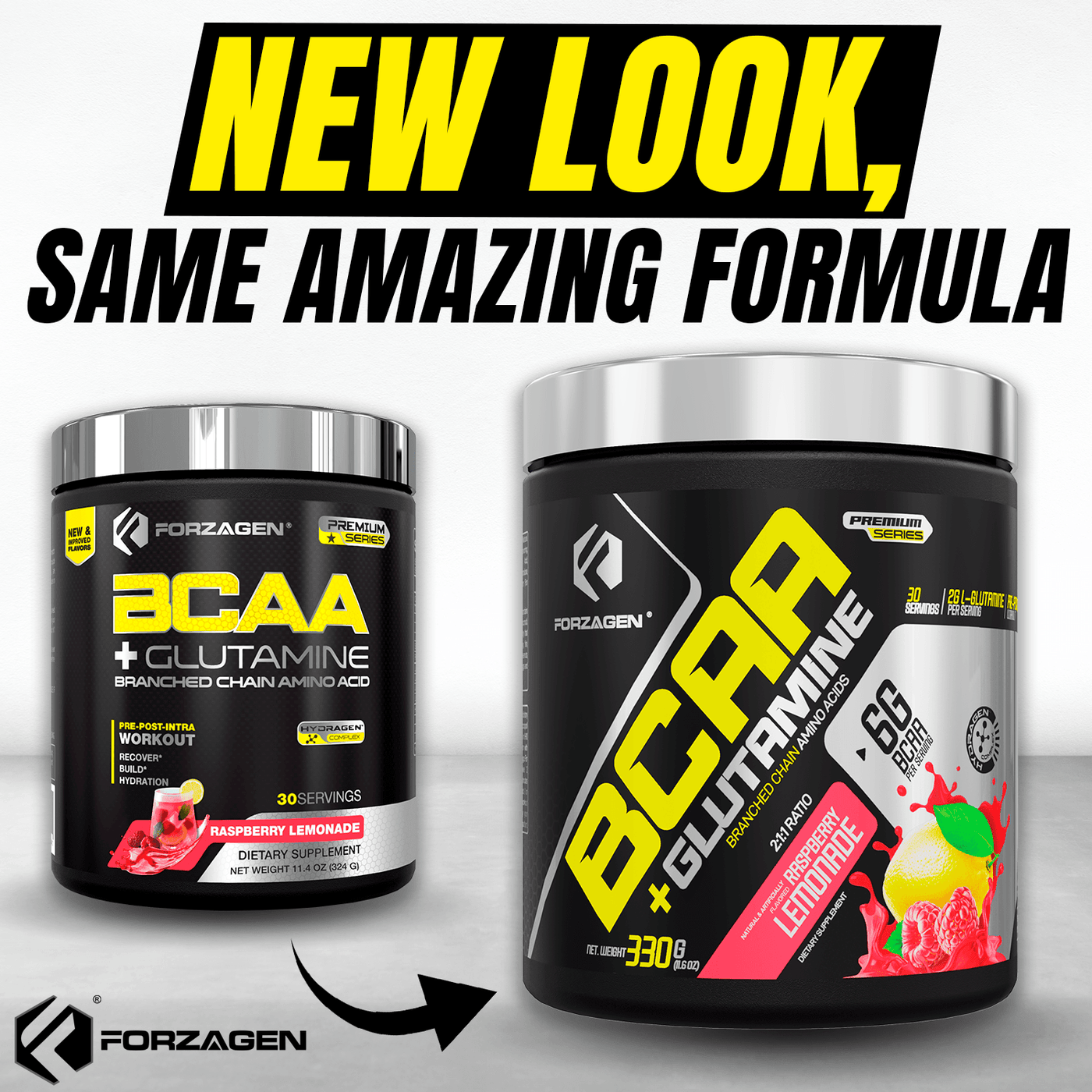 Forzagen BCAA'S + Glutamine with Hydragen Complex