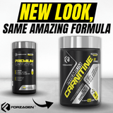 Forzagen Premium L Carnitine + CLA + Raspberry Ketones Stim-Free