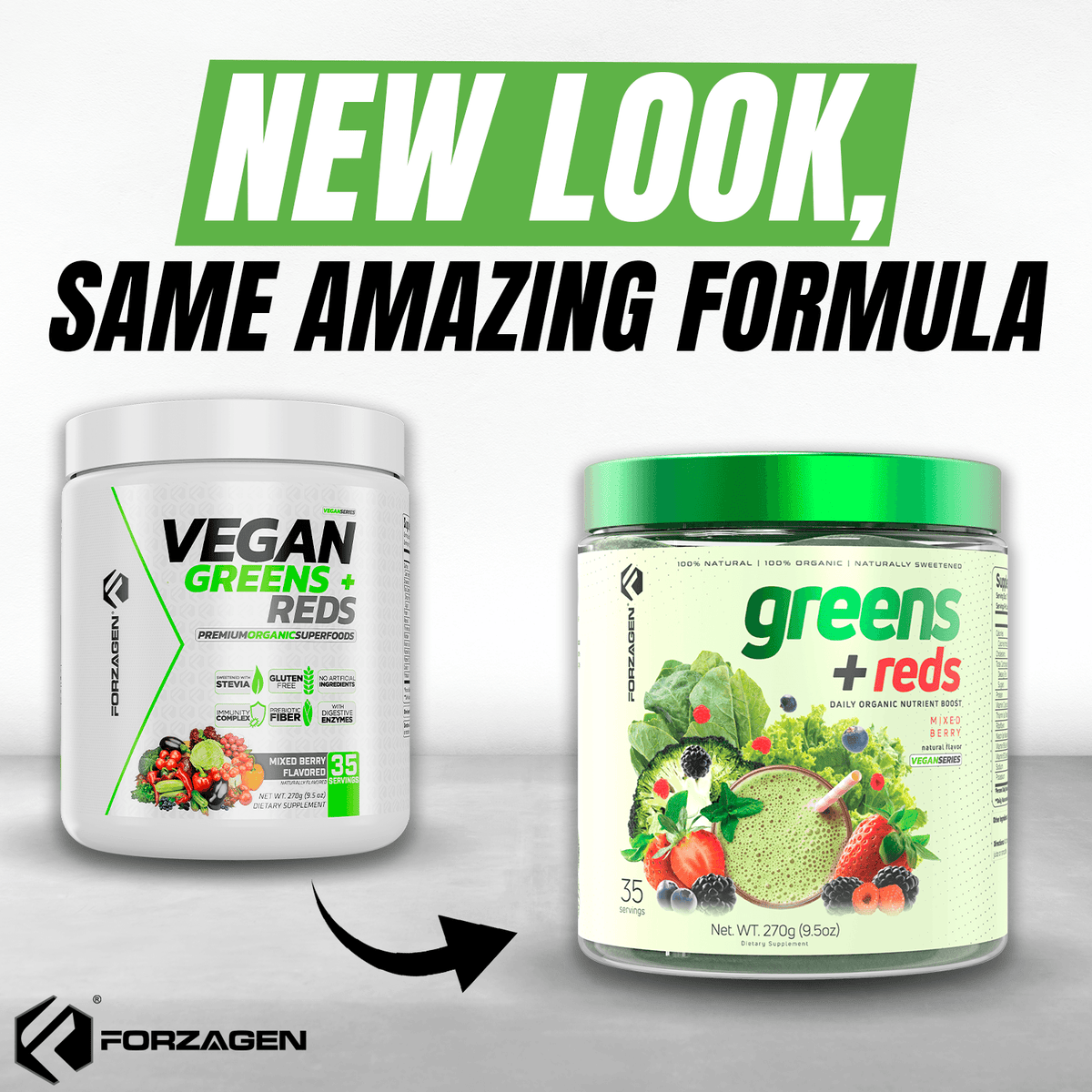 Forzagen Vegan Greens + Reds Superfood