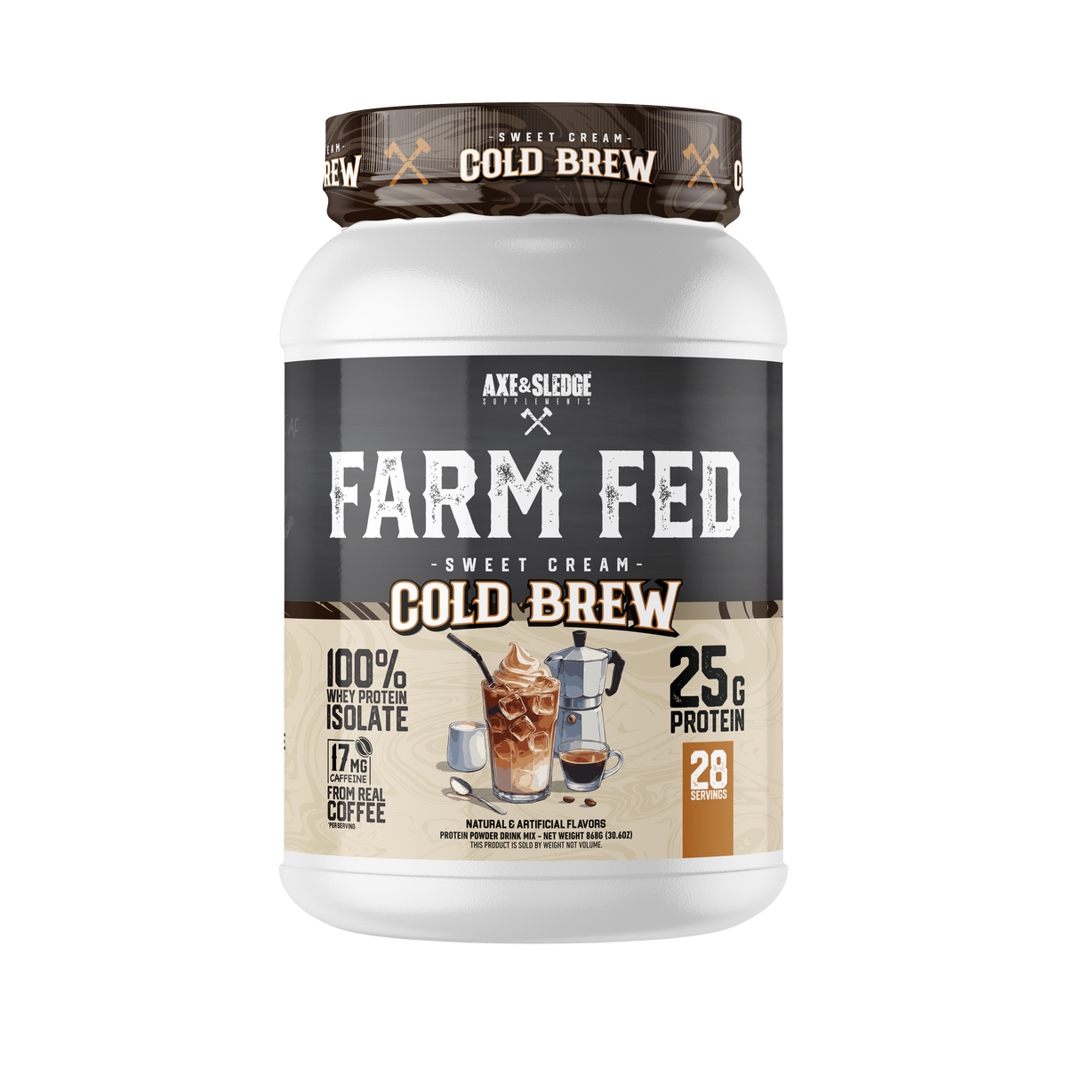 Axe & Sledge Farm Fed 25g Whey Isolate Protein